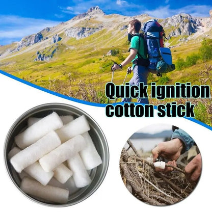 Outdoor Camping Paraffin Swab Survival Fire Starter