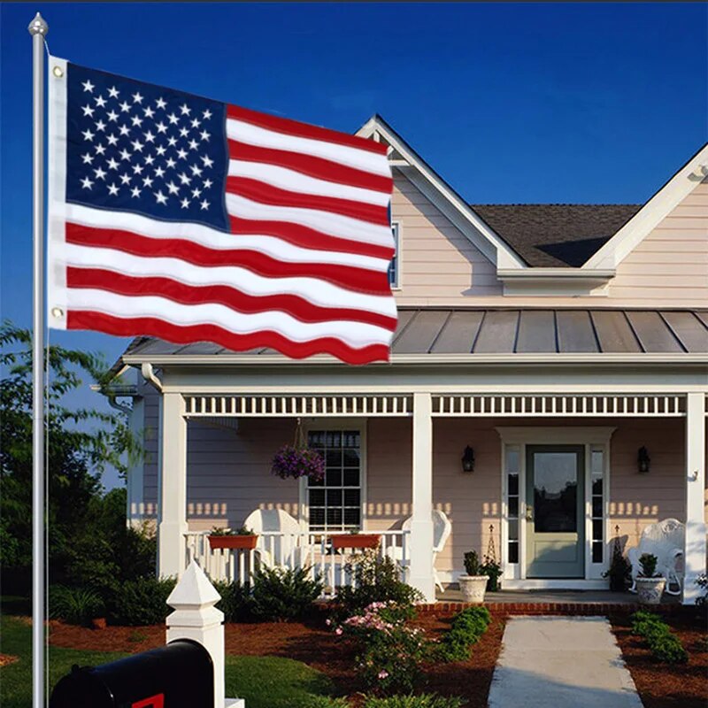 3x5 FT American Flag With Embroidered Stars & Sewn Stripes Waterproof Nylon &  Brass Grommets