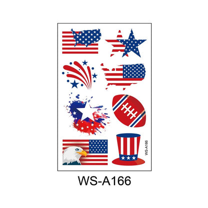 10pcs USA Flag Premium Waterproof Temporary Tattoo