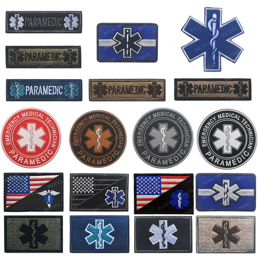 American Flag/EMT/Paramedic Military Patches