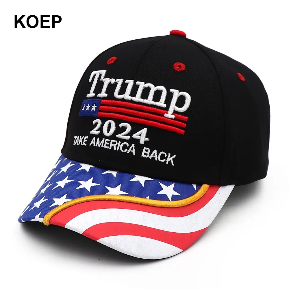 Donald Trump 2024  American Flag  Take America Back Hat