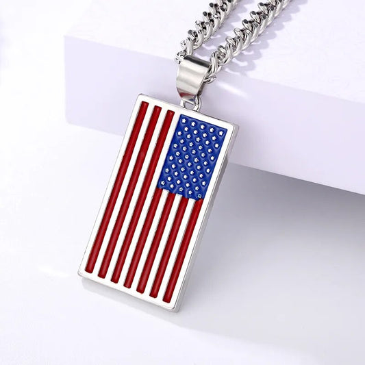 American flag necklace