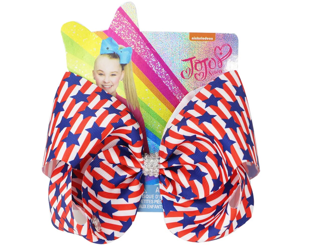 7 inch American Flag Hair Bow