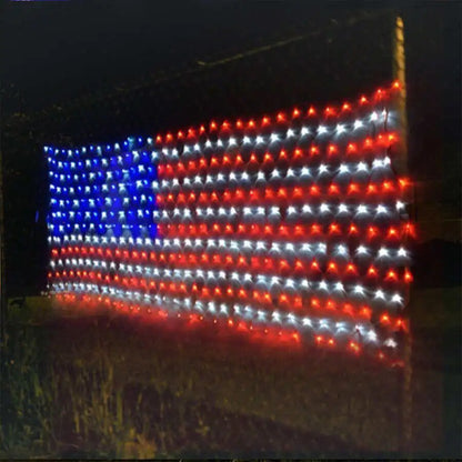 American Flag 420 LED String Lights Large USA Flag Outdoor Waterproof