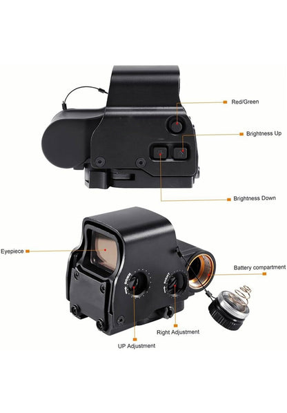 Holographic Reflex 558 Red Dot Sight With Picatinny Weaver 20mm Quick Release Mount