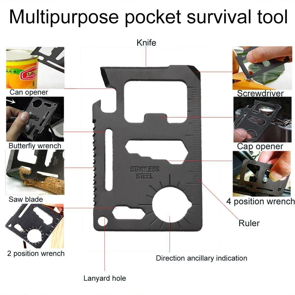 15 IN 1 Emergency Survival Kit Multifunction Tactical Defense Equipment