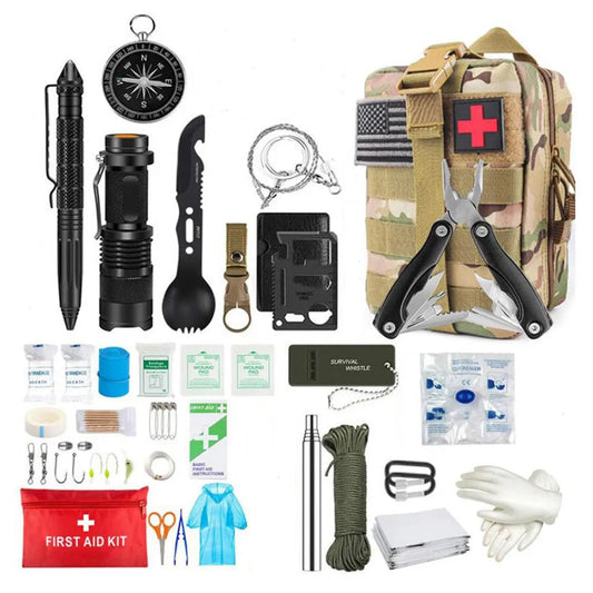 Emergency Survival First Aid Kit & Military Bug Out Bag