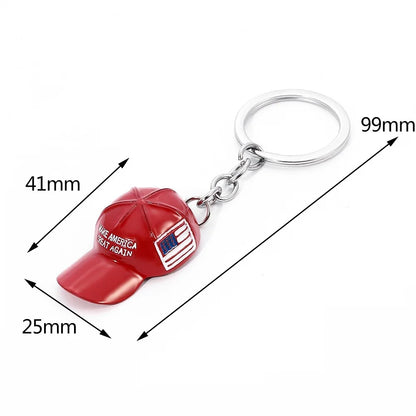 Red Hat Trump Keychain  MAKE AMERICA GREAT AGAIN Key Ring Fashion Nation Key Holder For Men Women Jewelry Accessories