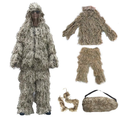 Withered Grass Ghillie Suit 4 PCS Tactical Camouflage