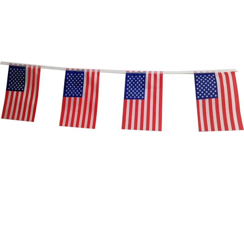 5x8” 20pcs/set American Flag String  Banner