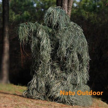 Camouflage Withered Grass Ghillie Suit 5 PCS Sniper Suit