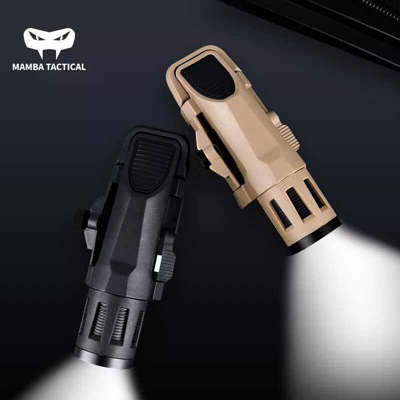 Tactical Weapon Flashlight For 20mm Picatinny Mount fit AR15, AK47, Glock