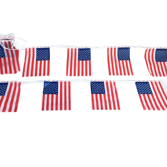 5x8” 20pcs/set American Flag String  Banner