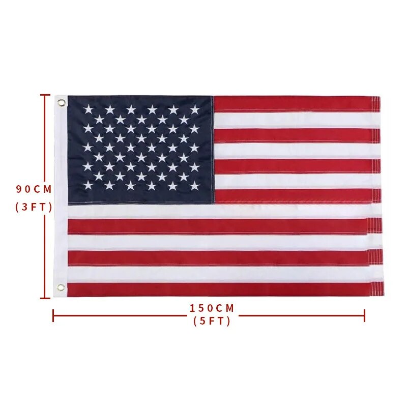 60x35”  USA flag